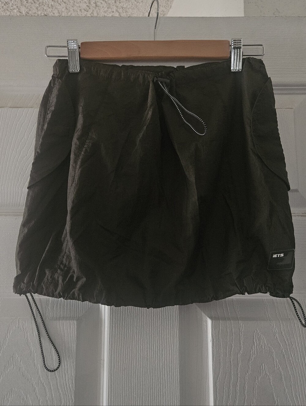 NWTS iets Frans Women’s Olive Drawstring Mini Skirt XS